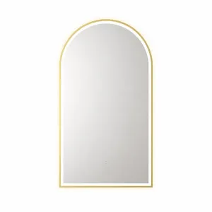 Canterbury - Brushed Gold by Aulic, a Illuminated Mirrors for sale on Style Sourcebook