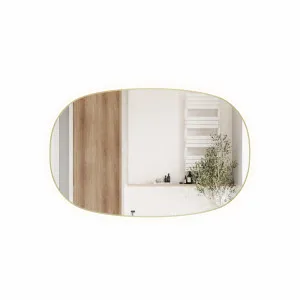 Valmont Horizontal 1400mm - Brushed Gold by Aulic, a Illuminated Mirrors for sale on Style Sourcebook