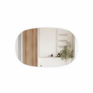 Valmont Horizontal 1400mm - Matte White by Aulic, a Illuminated Mirrors for sale on Style Sourcebook