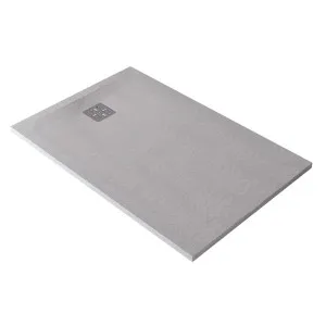 Domus Living Pietra Grigio Ash Shower Floor 900x1000 (Matte Light Grey) by Domus Living, a Showers for sale on Style Sourcebook