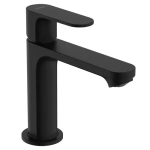Hansgrohe Rebris S Single Lever Basin Mixer 110 Matte Black by Hansgrohe, a Bathroom Taps & Mixers for sale on Style Sourcebook