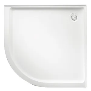 Marbletrend Flinders Polymarble Curved Shower Base 914mm x 914mm Centre Outlet by Marble trend, a Showers for sale on Style Sourcebook