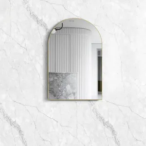 Otti Archie Metal Framed Mirror Gold by Otti, a Vanity Mirrors for sale on Style Sourcebook