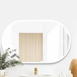Otti LED Noosa 900(H)x600(W) White Metal Frame Mirror by Otti, a Vanity Mirrors for sale on Style Sourcebook