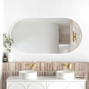 Otti LED Noosa 1500(W)x750(H) Frameless Tuffi Mirror by Otti, a Vanity Mirrors for sale on Style Sourcebook