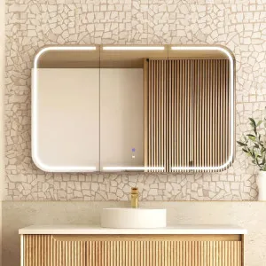 Otti LED Newport 1200(W)x750(H) Natural Oak Shaving Cabinet - Premium Edition by Otti, a Shaving Cabinets for sale on Style Sourcebook