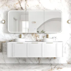 Otti LED Newport 1800(W)x750(H) Matte White Shaving Cabinet - Premium Edition by Otti, a Shaving Cabinets for sale on Style Sourcebook