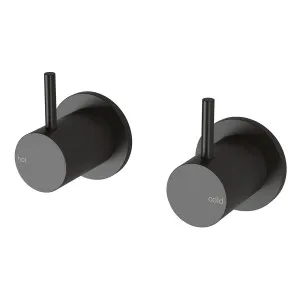 Phoenix Vivid Slimline Wall Top Assemblies With 15mm Extended Spindles Matte Black by PHOENIX, a Bathroom Taps & Mixers for sale on Style Sourcebook