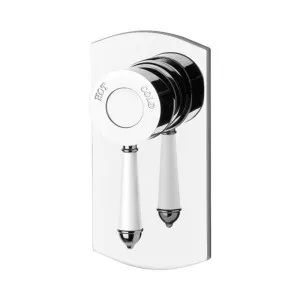 Phoenix Nostalgia Shower Wall Mixer Chrome/Natural White by PHOENIX, a Bathroom Taps & Mixers for sale on Style Sourcebook