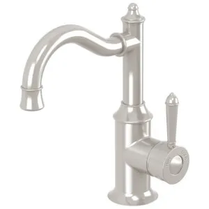 Phoenix Nostalgia Basin Mixer 160mm Shepherds Crook Brushed Nickel by PHOENIX, a Bathroom Taps & Mixers for sale on Style Sourcebook