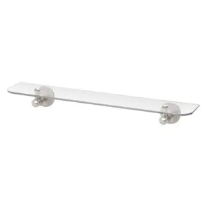 Phoenix Nostalgia Glass Shelf Brushed Nickel by PHOENIX, a Shelves & Soap Baskets for sale on Style Sourcebook