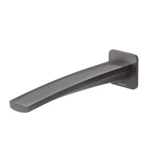 Phoenix Mekko Wall Basin Outlet Brushed Carbon 200mm by PHOENIX, a Bathroom Taps & Mixers for sale on Style Sourcebook