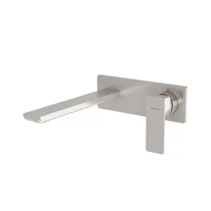 Phoenix Gloss MKII Switchmix Wall Basin / Bath Mixer Set 200mm Brushed Nickel by PHOENIX, a Bathroom Taps & Mixers for sale on Style Sourcebook