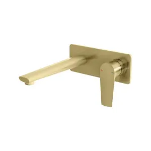 Phoenix Arlo Wall Basin / Bath Mixer Set 200mm Trim Kit Only Brushed Gold by PHOENIX, a Bathroom Taps & Mixers for sale on Style Sourcebook