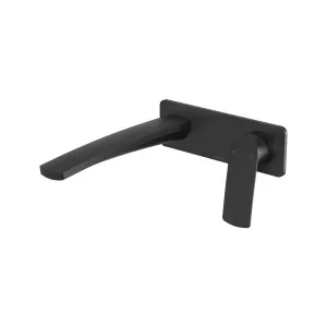Phoenix Mekko SwitchMix Wall Basin / Bath Mixer Set 200mm Fit-Off Kit Matte Black by PHOENIX, a Bathroom Taps & Mixers for sale on Style Sourcebook