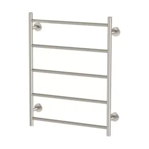 Phoenix Radii Heated Towel Ladder 550 x 740mm Round Plate Brushed Nickel by PHOENIX, a Bathroom Fixtures for sale on Style Sourcebook