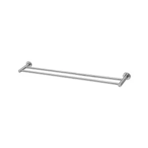 Phoenix Radii SS 316 Double Towel Rail 800mm Round Plate Stainless Steel by PHOENIX, a Towel Rails for sale on Style Sourcebook