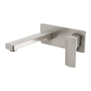 Phoenix Teva Wall Basin / Bath Mixer Set Trim Kit Only, Brushed Nickel, 200mm by PHOENIX, a Bathroom Taps & Mixers for sale on Style Sourcebook