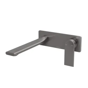 Phoenix Teel SwitchMix Wall Basin / Bath Mixer Set 200mm Fit-Off Kit Brushed Carbon by PHOENIX, a Bathroom Taps & Mixers for sale on Style Sourcebook