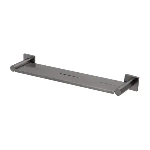 Phoenix Radii Metal Shelf Square Plate Brushed Carbon by PHOENIX, a Shelves & Soap Baskets for sale on Style Sourcebook
