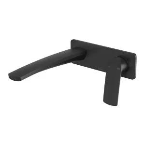Phoenix Mekko SwitchMix Wall Basin / Bath Mixer Set 200mm Matte Black by PHOENIX, a Bathroom Taps & Mixers for sale on Style Sourcebook