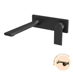 Phoenix Teel SwitchMix Wall Basin / Bath Mixer Set 200mm (Fit-Off Kit Only), Matte Black by PHOENIX, a Bathroom Taps & Mixers for sale on Style Sourcebook