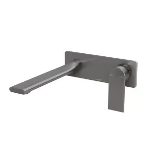 Phoenix Teel SwitchMix Wall Basin/Bath Mixer Set 200mm Brushed Carbon (Complete Kit) by PHOENIX, a Bathroom Taps & Mixers for sale on Style Sourcebook