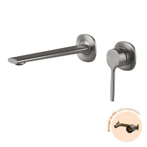 Phoenix Vask SwitchMix Wall Basin/Bath Mixer Set Brushed Carbon (Fit-Off Kit Only) by PHOENIX, a Bathroom Taps & Mixers for sale on Style Sourcebook