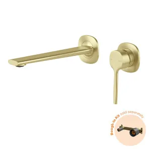 Phoenix Vask SwitchMix Wall Basin/Bath Mixer Set Brushed Gold (Fit-Off Kit Only) by PHOENIX, a Bathroom Taps & Mixers for sale on Style Sourcebook