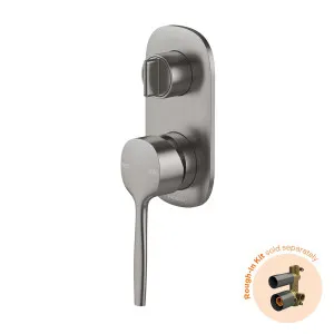 Phoenix Vask SwitchMix Shower/Bath Diverter Mixer Brushed Carbon (Fit-Off Kit Only) by PHOENIX, a Bathroom Taps & Mixers for sale on Style Sourcebook