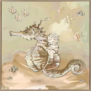 Seahorse Daydreams Canvas Art Print by Urban Road, a Prints for sale on Style Sourcebook