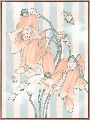 Bellflower Babies Pastel Canvas Art Print by Urban Road, a Prints for sale on Style Sourcebook