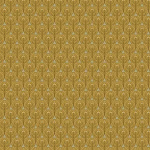 Cottage Garden Mustard Yellow Wallpaper by Urban Road, a Wallpaper for sale on Style Sourcebook