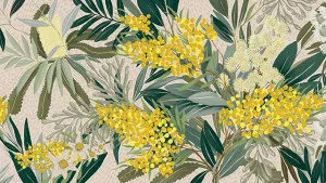 Daintree Rainforest with Ulysses Butterflies Light Wallpaper by Urban Road, a Wallpaper for sale on Style Sourcebook