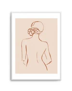 Female Form IV | Terracotta by oliveetoriel.com, a Prints for sale on Style Sourcebook
