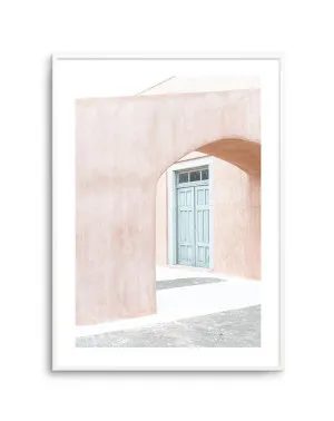 House of Peach I | Santorini by oliveetoriel.com, a Original Artwork for sale on Style Sourcebook
