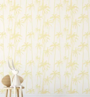 Good Palms Lemon Butter Wallpaper by oliveetoriel.com, a Wallpaper for sale on Style Sourcebook