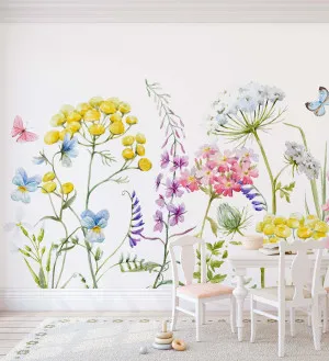 Josie's Magical Garden Wallpaper Mural by oliveetoriel.com, a Wallpaper for sale on Style Sourcebook