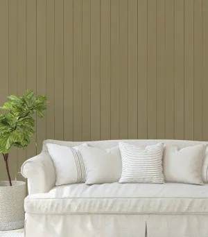 Tongue & Groove Wood Panel Wallpaper | Khaki by oliveetoriel.com, a Wallpaper for sale on Style Sourcebook