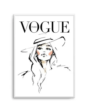 Vogue I | Illustrated by oliveetoriel.com, a Prints for sale on Style Sourcebook