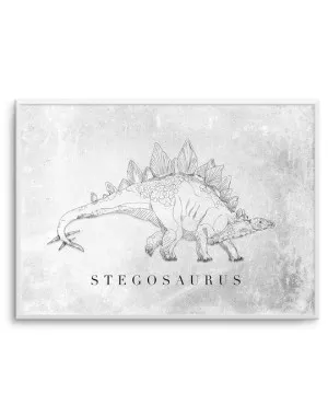 Stegosaurus | Dinosaur Collection by oliveetoriel.com, a Prints for sale on Style Sourcebook