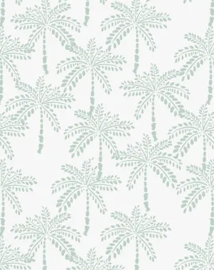 Cruisey Palms | Mint Wallpaper by oliveetoriel.com, a Wallpaper for sale on Style Sourcebook