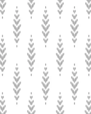 Ikat Classic B&W Wallpaper by oliveetoriel.com, a Wallpaper for sale on Style Sourcebook
