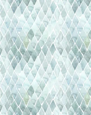 Seafoam Small Tile Wallpaper by oliveetoriel.com, a Wallpaper for sale on Style Sourcebook