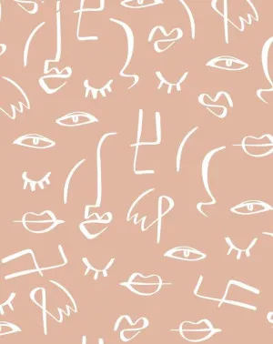 Faces in Spaces Wallpaper by oliveetoriel.com, a Wallpaper for sale on Style Sourcebook