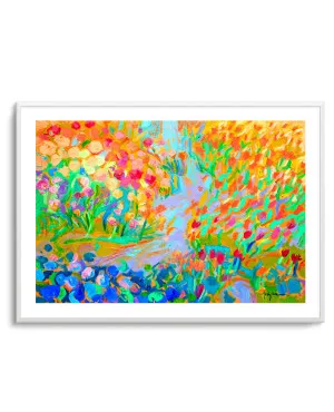 Vibrant Garden Path by Dorothy Fagan by oliveetoriel.com, a Prints for sale on Style Sourcebook