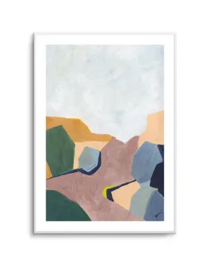 Hillside Geometry 4 by Jan Weiss by oliveetoriel.com, a Prints for sale on Style Sourcebook