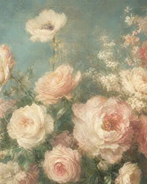 Faded Rose Garden Mural Wallpaper by oliveetoriel.com, a Wallpaper for sale on Style Sourcebook