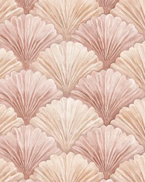 Blush Pink Shell Wallpaper by oliveetoriel.com, a Wallpaper for sale on Style Sourcebook