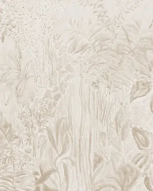 Daintree Botanical Panoramic Mural in Sand Beige Wallpaper by oliveetoriel.com, a Wallpaper for sale on Style Sourcebook